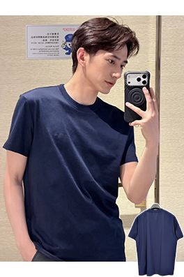 ルイヴィトン 刺繍ロゴ入り半袖Tシャツ