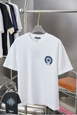 クロムハーツ ホットフィックスシリコンレター半袖Tシャツ