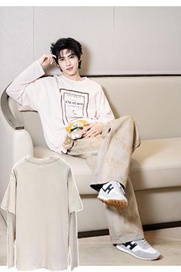 アクネストゥディオズ Acne Studios フェイクツーピースレタープリント長袖シャツ