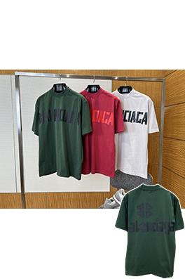 バレンシアガ BALENCIAGA ダメージのダクトテープ文字プリント入り破れた半袖Tシャツ