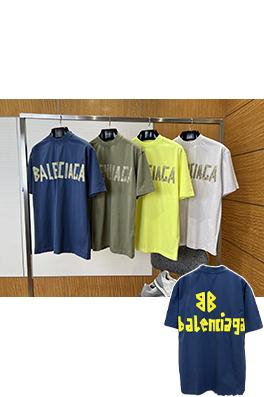 バレンシアガコピー BALENCIAGA クラシックダメージのダクトテープ文字プリント入り破れた半袖Tシャツ