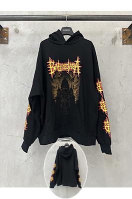 バレンシアガ BALENCIAGA クラシックな聖心大聖堂のフード付きスウェットシャツ
