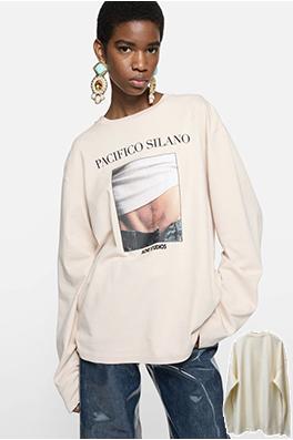 アクネストゥディオズ Acne Studios ランウェイルック プリント長袖シャツ