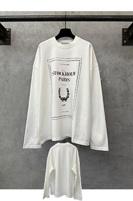 アクネストゥディオズ Acne Studios 文字プリントの長袖シャツ