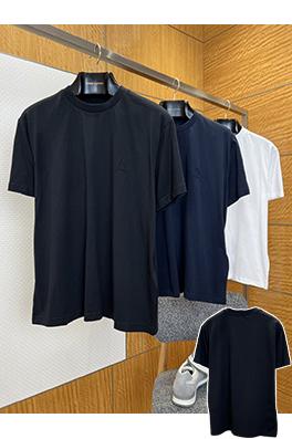プラダブランドスーパーコピー シールドロゴ刺繍入り半袖Tシャツ