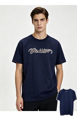 ルイヴィトン スパンコール刺繍入りレター半袖Tシャツ