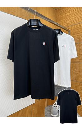 アミコピー クラシックなレターストライプ刺繍入り半袖Tシャツ