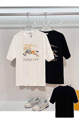 バーバリーコピー BURBERRY ウォーホース レタープリントロゴ 半袖Tシャツ