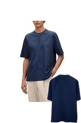 エルメス 乗馬ラインプリント半袖Tシャツ