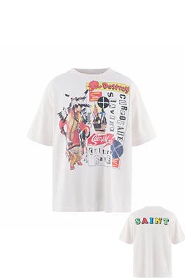セントマイケルコピー パンクカルチャーとアメリカンレトロスタイルを融合させた半袖Tシャツ