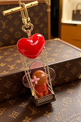 ルイヴィトンスーパーコピー Vivienne 限定スイングハートキーホルダー