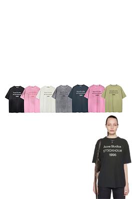 アクネストゥディオズ Acne Studios 1996 ウォッシュをしたダメージの半袖Tシャツ