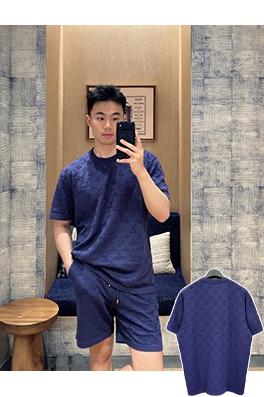 ルイヴィトンスーパーコピー モノグラムジャカードニット半袖Tシャツ