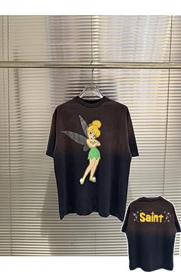 セントマイケルブランドスーパーコピー エルフの文字プリント入りウォッシュダメージ半袖Tシャツ