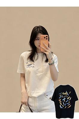 バーバリースーパーコピー コラボレーションイラストシリーズ 半袖Tシャツ