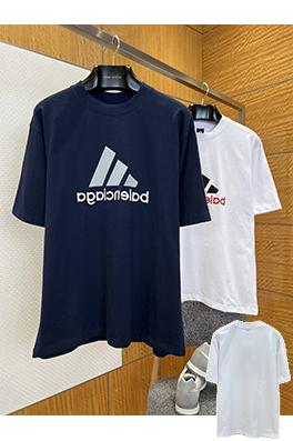 バレンシアガ Balenciaga 刺繍ロゴ入りリバーシブル半袖Tシャツ