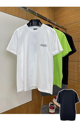 ディオール Christian Dior ロゴ刺繍入りクルーネック半袖Tシャツ