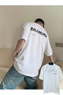 バレンシアガ BALENCIAGA ダメージロゴプリント半袖Tシャツ