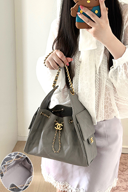シャネルコピー Hobo Antiba レディースヒッピー風の小さなグレーのバッグ