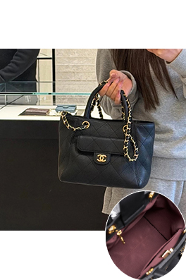 シャネルスーパーコピー Tote レディース春夏コレクション 小型ブラックショッピングバッグ