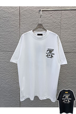 ルイヴィトン LOUIS VUITTON 3Dの刺繍入り半袖Tシャツ