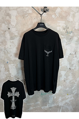 クロムハーツスーパーコピー Foti スカルクロス柄の半袖Tシャツ
