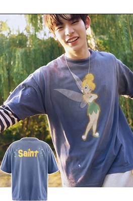 セントマイケル Saint ドラえもんウォッシュ半袖Tシャツ