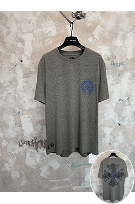 クロムハーツ ヘザーグレーのクロスグレー半袖Tシャツ
