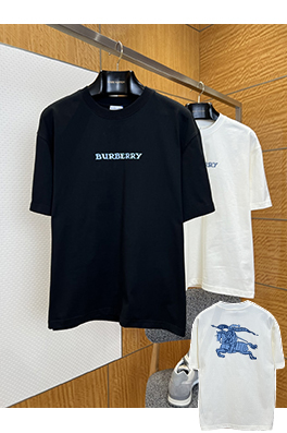 バーバリーブランドスーパーコピー BURBERRY カジュアルでクラシックなレタープリントの半袖Tシャツ