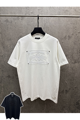 クロムハーツスーパーコピー 3D中空刺繍アーチブリッジ半袖Tシャツ