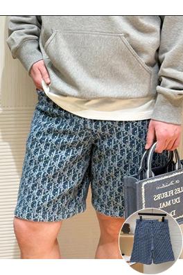 ディオール ふわふわのジャカードコットン混紡ツイルショーツ