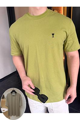 アミブランドコピー クラシックなエンボスのADCシルエット無地半袖Tシャツ