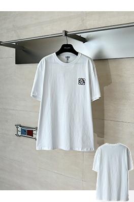ロエベブランドスーパーコピー Louis Wain Anagram シリーズ刺繍入り半袖Tシャツ