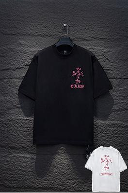 クロムハーツンブランドコピー 刺繍入り半袖Tシャツ