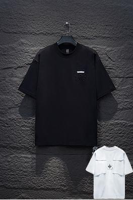 クロムハーツ パッチワークアップリケ ヘビー刺繍 半袖Tシャツ