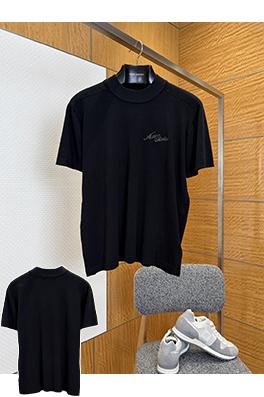 アクネストゥディオズブランドスーパーコピー Acne Studios 手書き刺繍入りニット半袖Tシャツ