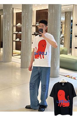 ロエベ Loewe 新モデル180周年記念プリント刺繍入り半袖Tシャツ