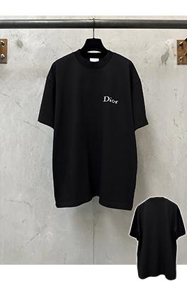 ディオールスーパーコピー Dior 字母ロゴ刺繍入りヘビーウェイト半袖Tシャツ