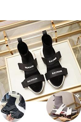 バルマン BALMAINロゴストラップ 厚底ソックススニーカー