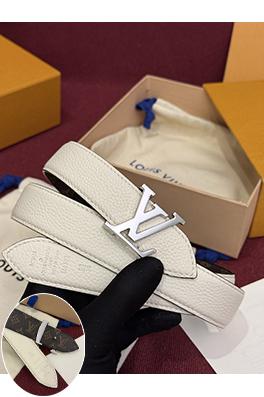 ルイヴィトンブランドスーパーコピー Pretty LV Monogram レディースキャンバス牛革ゴールドトーンバックル ベルト