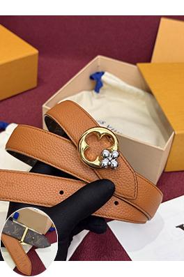 ルイヴィトン Pretty LV Monogram 新モデルレディースキャンバス牛革ゴールドトーンバックル ベルト