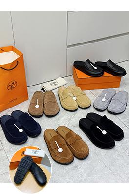エルメス スエードカーフスキンミュール