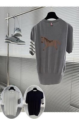トムブラウン バックポニーニット半袖Tシャツ