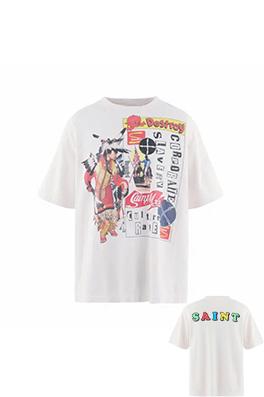 セントマイケル パンクカルチャーとアメリカンレトロスタイルを融合させた半袖Tシャツ