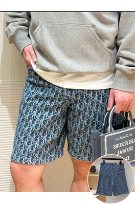 ディオール ふわふわのジャカードコットン混紡ツイルショーツ