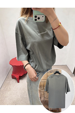 アクネストゥディオズスーパーコピー Acne Studios 色褪せたパッチワークの半袖Tシャツ
