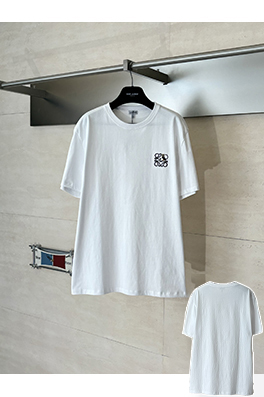 ロエベブランドスーパーコピー Louis Wain Anagram シリーズ刺繍入り半袖Tシャツ