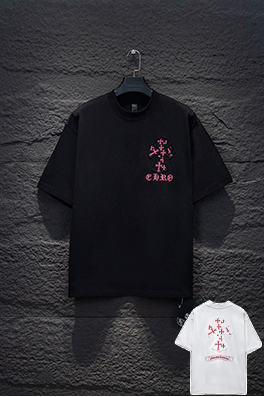 クロムハーツンブランドコピー 刺繍入り半袖Tシャツ