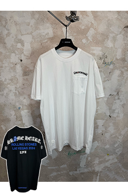 クロムハーツコピー ローリングストーンズ ニューヨーク限定 タン半袖Tシャツ