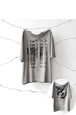 セントマイケル 限定ホワイトインクダイレクトプリント半袖Tシャツ